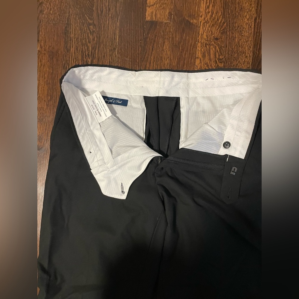 Joseph & Feiss Gold - men’s black dress pants 32x30 - Picture 2 of 2